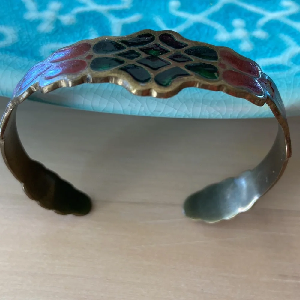 Colorful Brass Adjustable Bracelet Made in India.